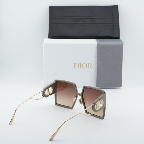 Dior 30MONTAIGNE SU 55F1 Square Sunglasses - Green/Brown main image 6